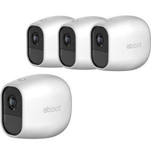 Silicone Skins Cover Protective Skin for Arlo Pro, Arlo Pro 2 Smart Security Wire-Free Cameras (4 Pack, White)