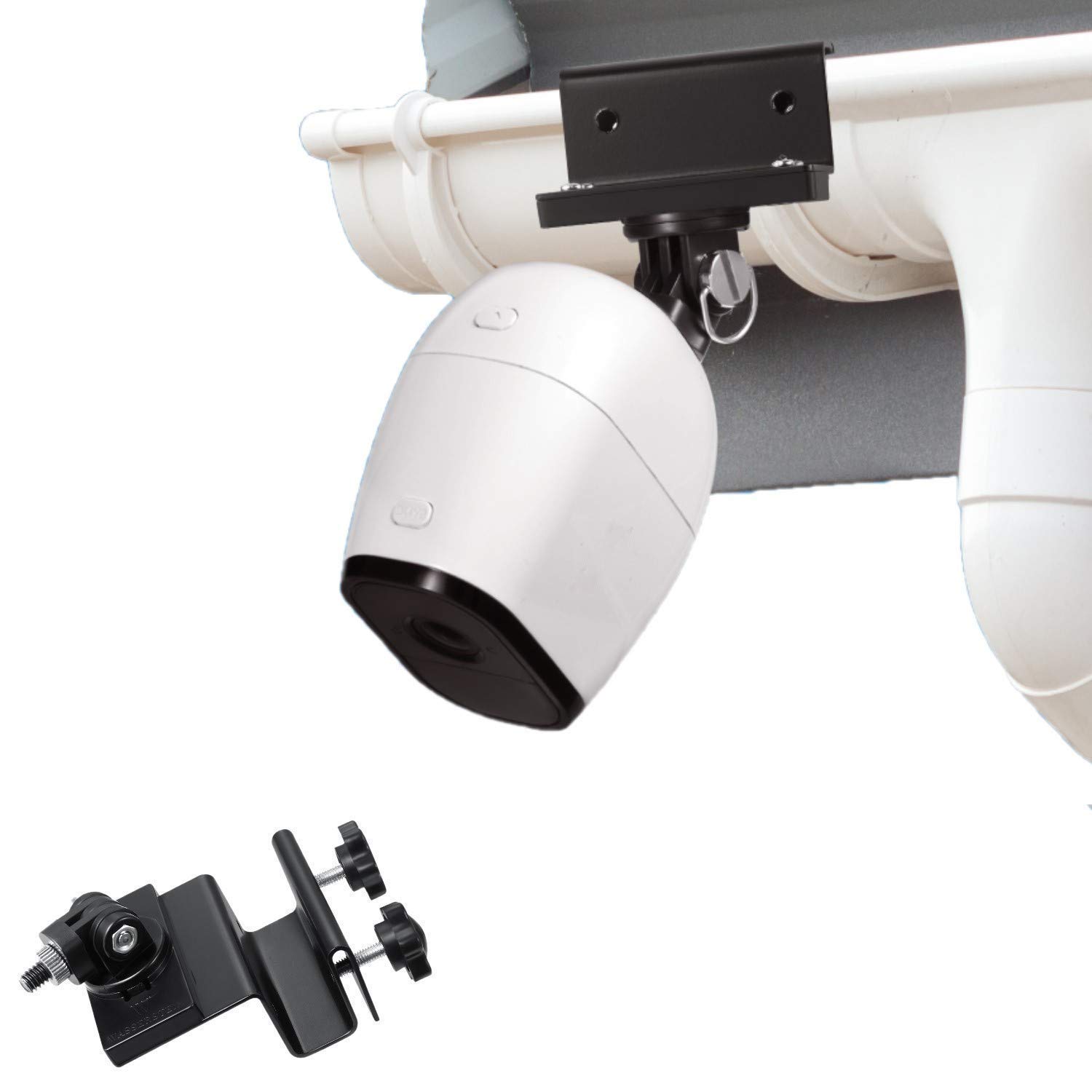 Weatherproof Gutter Mount Compatible with Arlo Ultra, Pro, Pro 2, Pro 3 & HD (Black)