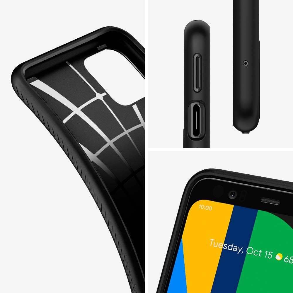 Spigen Liquid Air Armor Designed for Google Pixel 4 XL Case (2019) – Matte Black