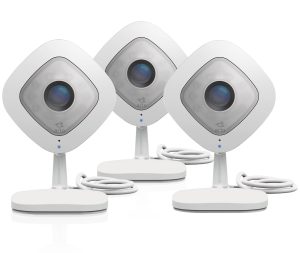 Arlo Q – Wired, 1080p HD Security Camera (3 Pack)| 2-way Audio | Indoor only | Cloud Storage Included | Works with Alexa (VMC3040)