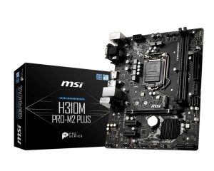 MSI ProSeries Intel Coffee Lake H310 LGA 1151 DDR4 D-Sub DVI HDMI Onboard Graphics Micro ATX Motherboard (H310M PRO-M2 Plus)