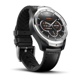 Ticwatch Pro, Premium Smartwatch with Layered Display for Long Battery Life, NFC Payment and GPS Build-in, Wear OS by Google, Sleep Tracking, Compatible with iOS and Android (Silver)