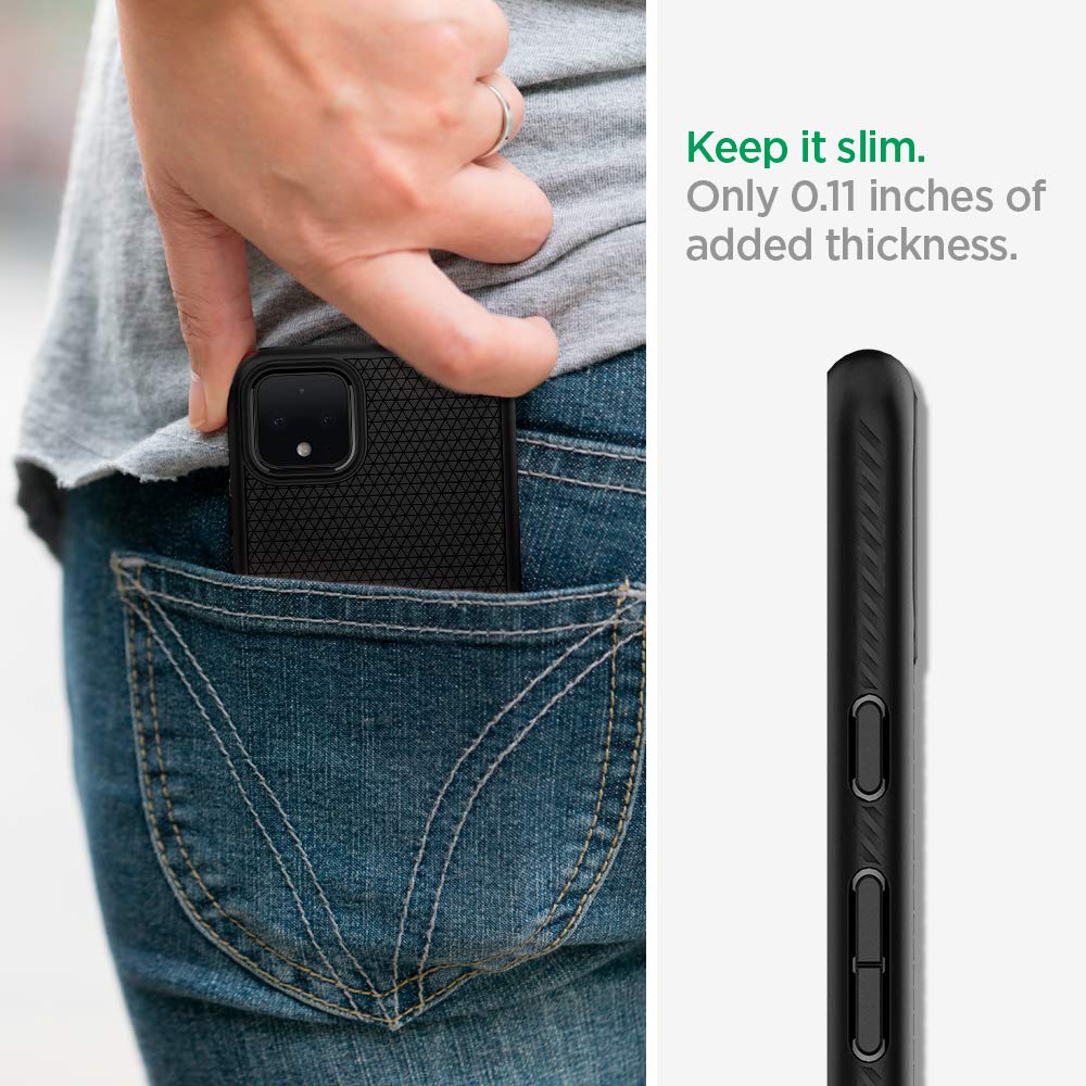 Spigen Liquid Air Armor Designed for Google Pixel 4 XL Case (2019) – Matte Black