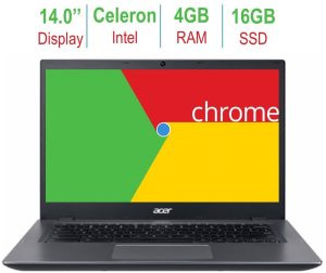 Acer Chromebook 14-inch LED Anti-glare HD display (Intel Celeron 3855u 1.6GHz processor, 4GB RAM, 16GB eMMC SSD, HDMI, 802.11a Wifi, Bluetooth, Intel HD Graphics, Black, Chrome OS)