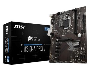 MSI Pro Series Intel Coffee Lake H310 LGA 1151 DDR4 Onboard Graphics ATX Motherboard (H310-A PRO)