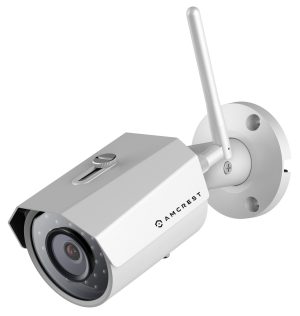 Amcrest 2K 3MP Wireless Outdoor Security Camera ProHD 1080P / 1296P (2304TVL) Bullet IP WiFi Outdoor Camera – Full HD 1080P @ 30fps and 1296P @ 20fps, IP67, 98ft Night Vision, IP3M-943W (White)