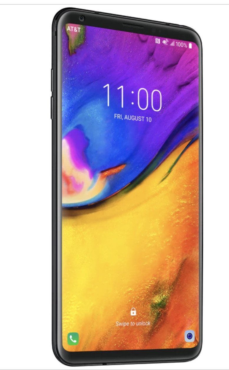 LG V35 ThinQ V35 64GB Unlocked GSM Phone w/ Dual 16MP Camera – Aurora Black