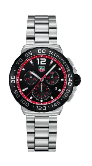 TAG Heuer Men’s Formula 1 Black Dial Stainless Steel Watch (Model: CAU1116.BA0858)