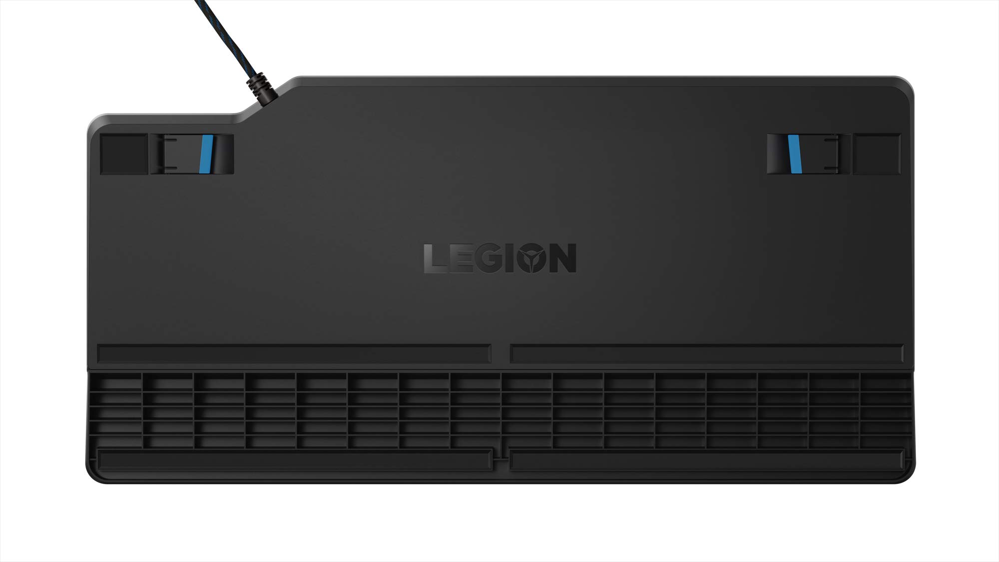 Lenovo GY40T26478 Legion K500 RGB Mechanical Gaming Keyboard, 3 Zone Full-Size Keyboard, 7 User Programmable Hot Keys; 16.8 Million Colors, 50 Million-Click Red Mechanical Keys, Detachable Palm Rest
