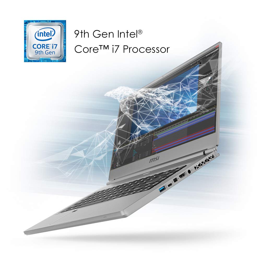 MSI P65 Creator-1084 15.6″ 4K UHD Display, Ultra-Thin and Light, RTX Studio Laptop, Intel Core i7-9750H, GeForce RTX 2060, 32GB DDR4, 1TB Teton Glacier SSD, Win10PRO, VR Ready