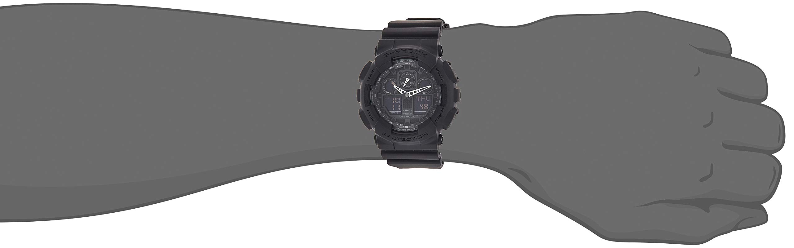 Casio Men’s G-SHOCK – The GA 100-1A1 Military Series Watch in Black