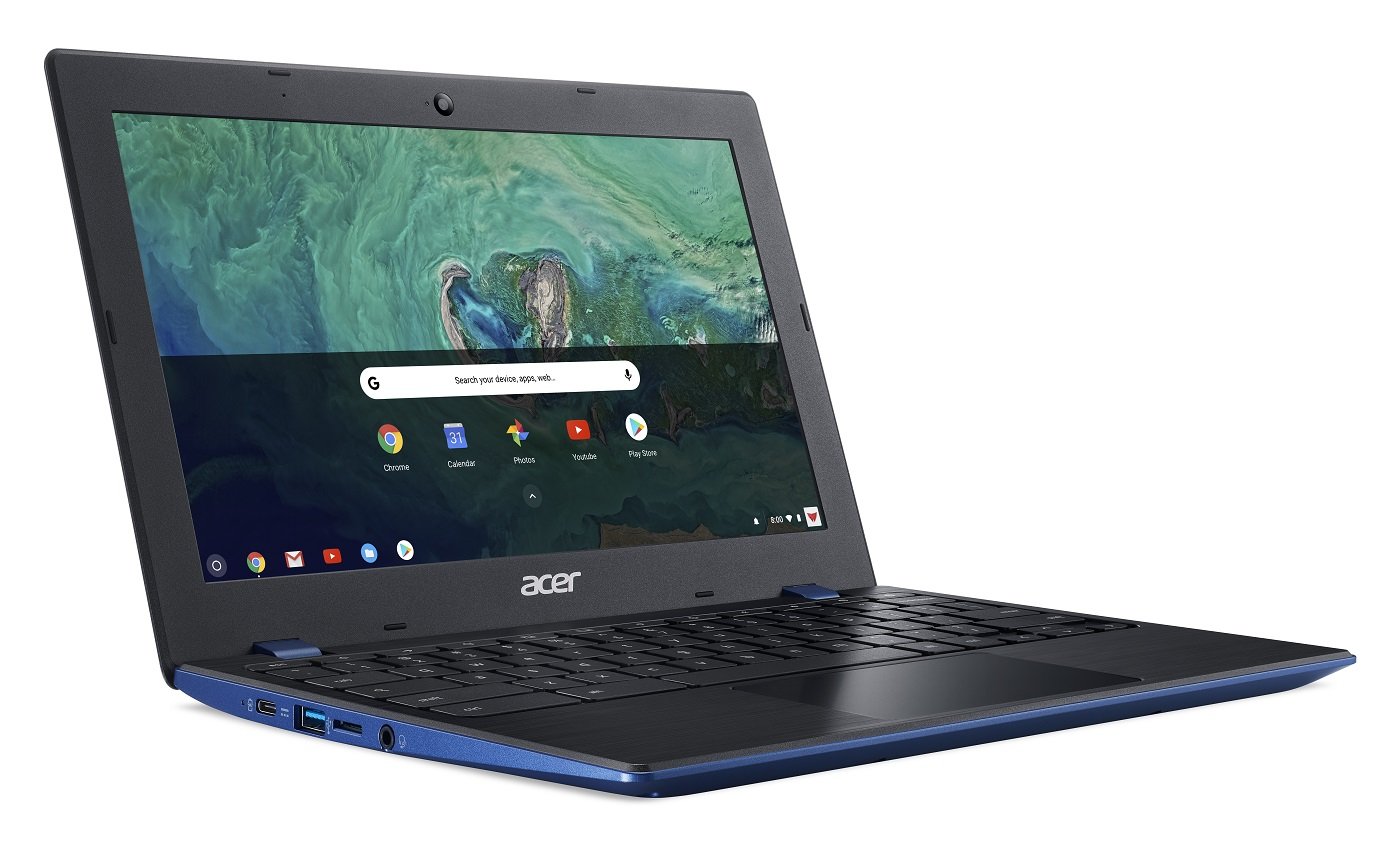 Acer Chromebook 11 CB311-8H-C5DV, Celeron N3350, 11.6″ HD, 4GB LPDDR4, 32GB Storage, Indigo Blue