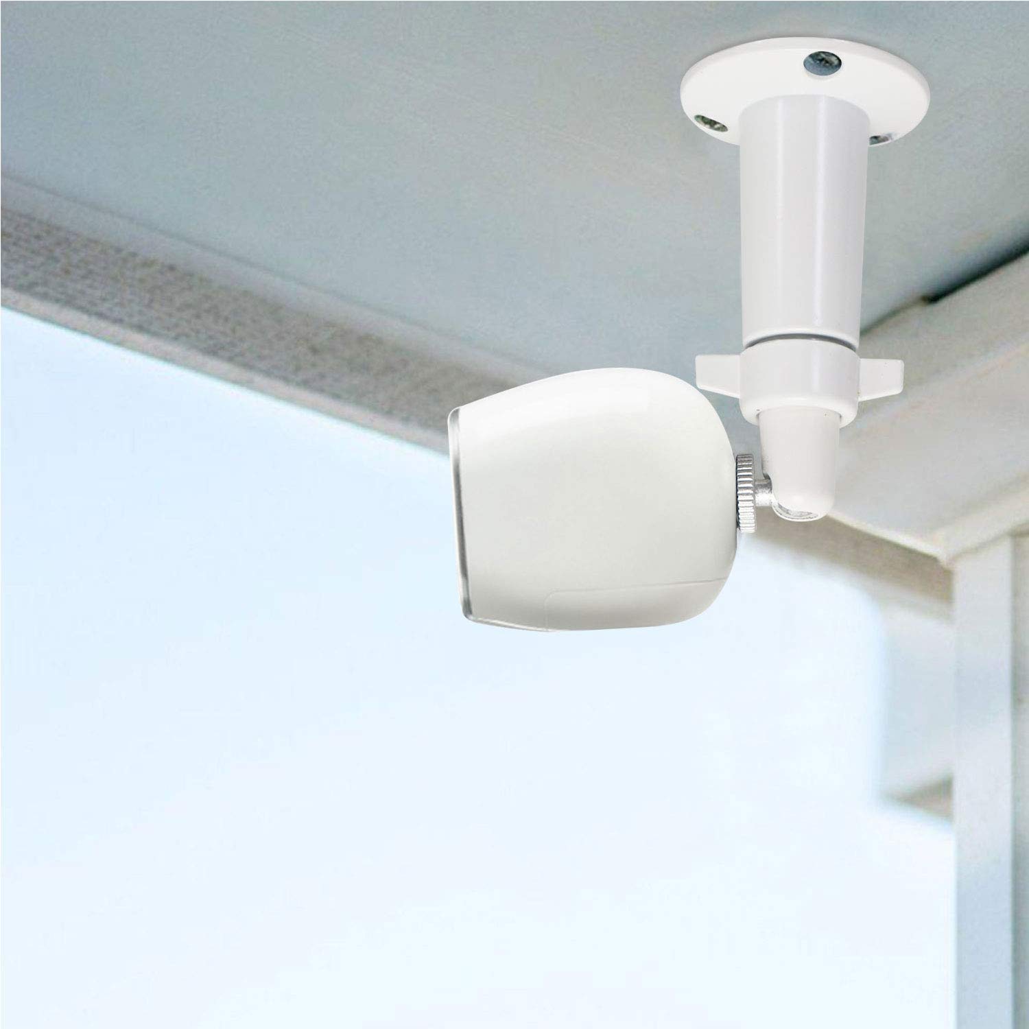 Adjustable Security Wall Mount-Indoor/Outdoor Mount for Arlo, Arlo pro, Arlo pro2, Arlo Ultra, Alro pro3 Surveillance Camera with 1/4 Screw Head (White)