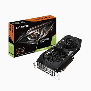 GIGABYTE GeForce GTX 1660 Ti Windforce OC 6G 192-bit GDDR6 DisplayPort 1.4 HDMI 2.0B with Windforce 2X Cooling System Graphic Cards- Gv-N166TWF2OC-6GD