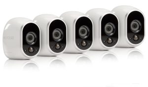 Arlo – Wireless Home Security Camera System | Night vision, Indoor/Outdoor, HD Video, Wall Mount | Cloud Storage Included | 5 camera kit (VMS3530-100NAR) – (Renewed)