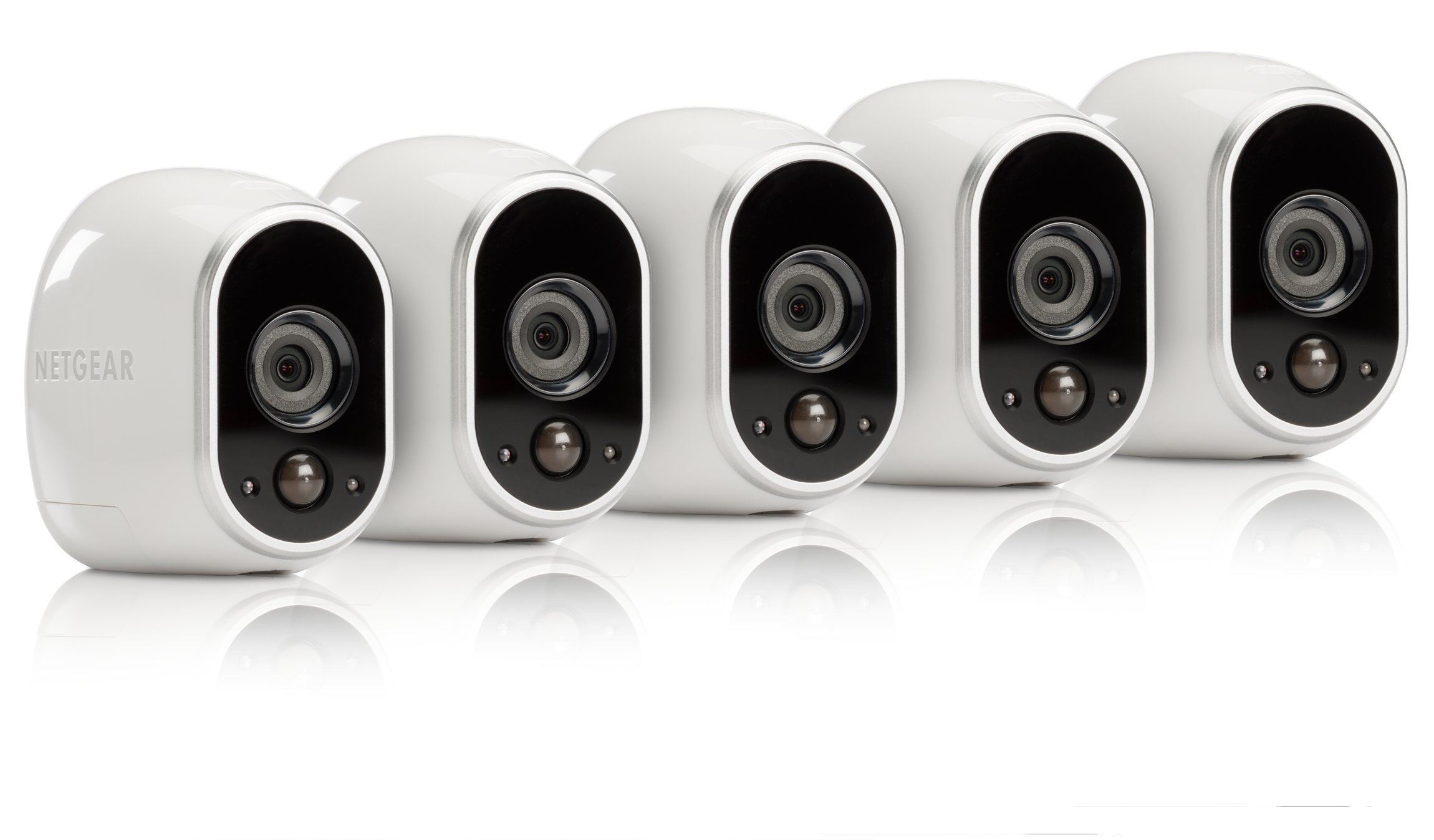 Arlo – Wireless Home Security Camera System | Night vision, Indoor/Outdoor, HD Video, Wall Mount | Cloud Storage Included | 5 camera kit (VMS3530-100NAR) – (Renewed)
