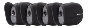 4 x Silicone Skins Compatible with Arlo Pro & Arlo Pro 2 Smart Security – 100% Wire-Free Cameras (Black)