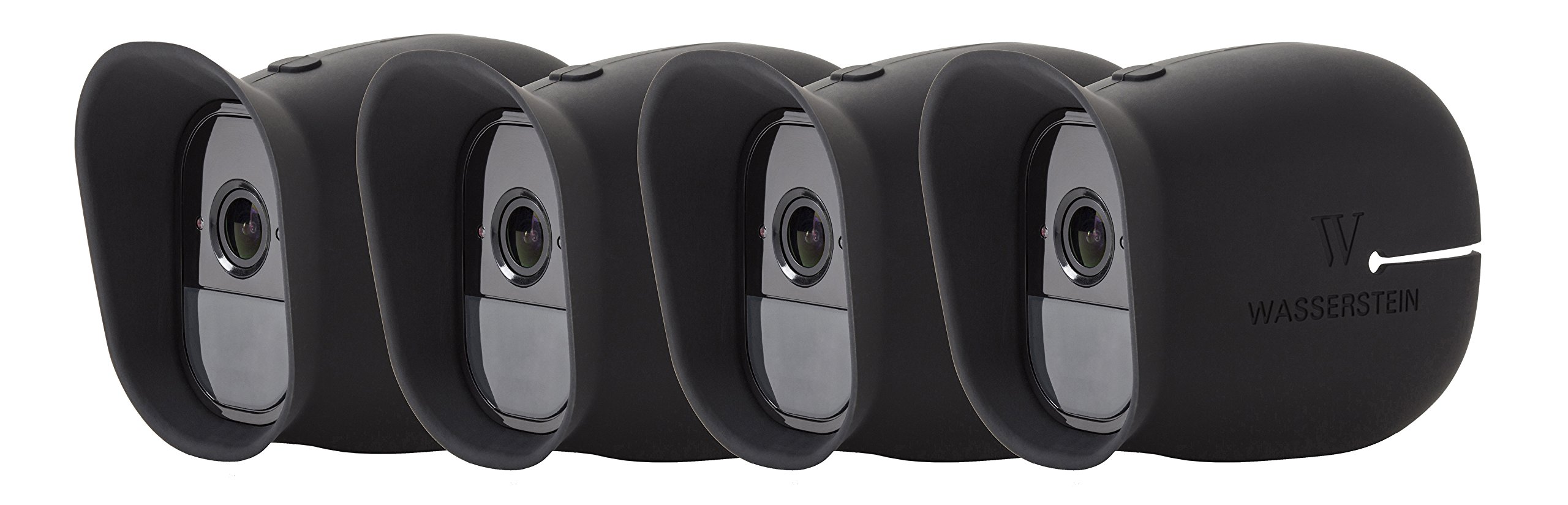 4 x Silicone Skins Compatible with Arlo Pro & Arlo Pro 2 Smart Security – 100% Wire-Free Cameras (Black)