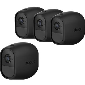 Silicone Skins Cover Protective Skin for Arlo Pro, Arlo Pro 2 Smart Security Wire-Free Cameras (4 Pack, Black)