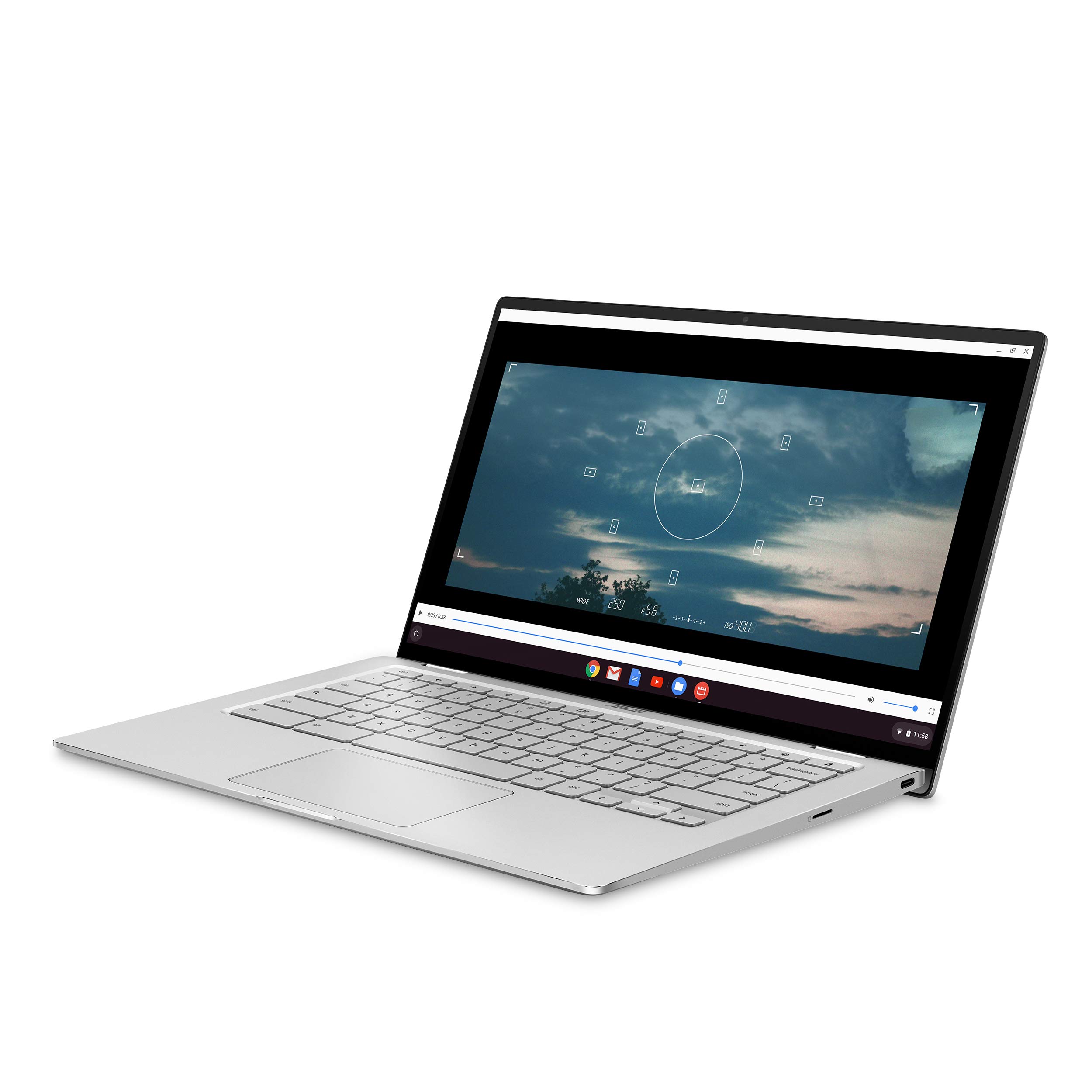 Asus Chromebook Flip C434 2 in 1 Laptop, 14″ Touchscreen FHD 4-Way NanoEdge, Intel Core M3-8100Y Processor, 4GB RAM, 64GB eMMC Storage, All-Metal Body, Backlit KB, Silver, Chrome OS, C434TA-DSM4T