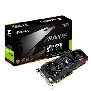 Gigabyte AORUS GeForce GTX 1060 6G REV 2.0 Computer Graphics Card – GV-N1060AORUS-6GD REV2.0