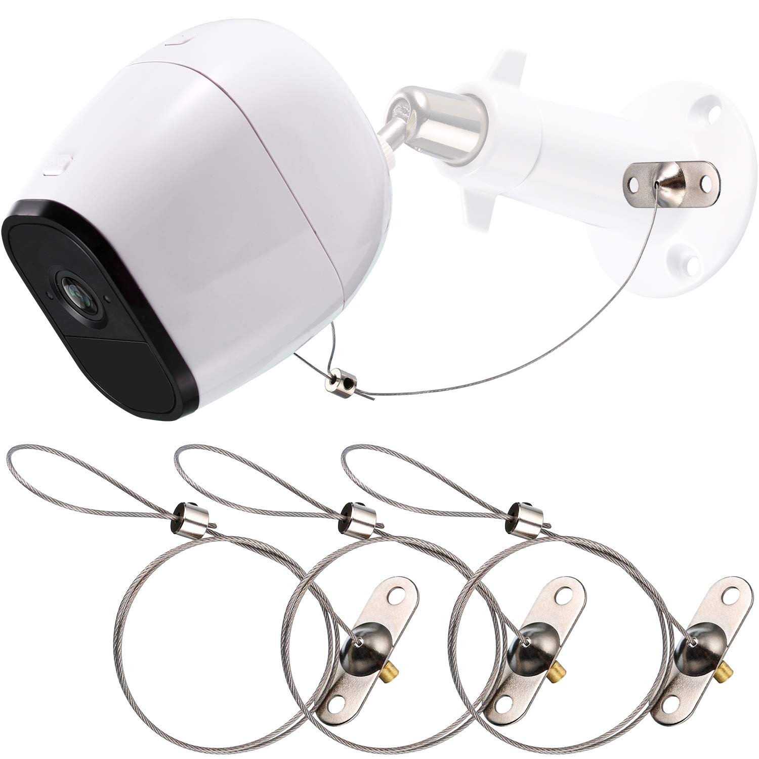 3 Pack Anti-Theft Security Chain Compatible with Arlo Pro and Arlo Pro 2, Weatherproof Anti-Theft Security Collar