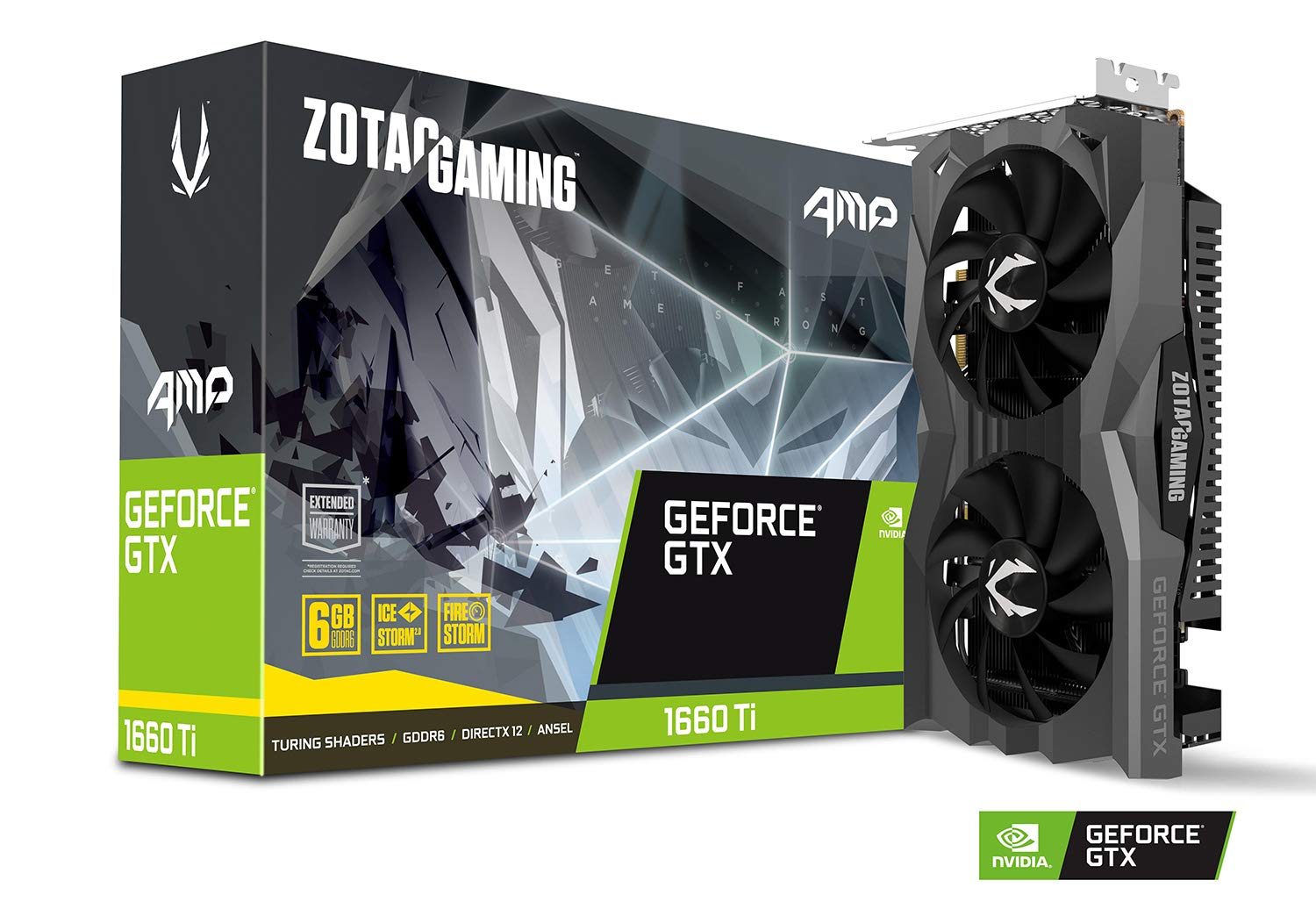 ZOTAC Gaming GeForce GTX 1660 Ti AMP 6GB GDDR6 192-bit Graphics Card Super Compact IceStorm 2.0 Cooling – ZT-T16610D-10M