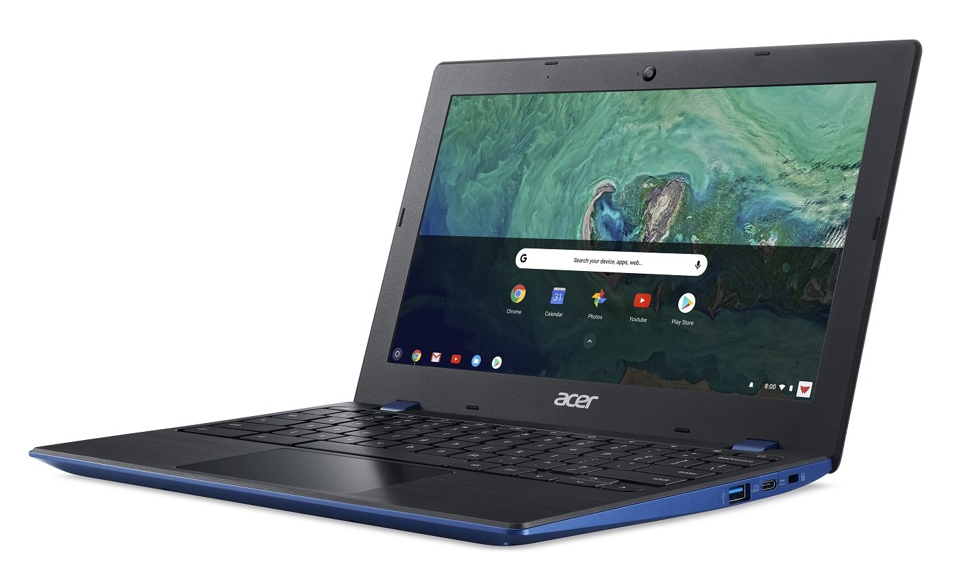 Acer Chromebook 11 CB311-8H-C5DV, Celeron N3350, 11.6″ HD, 4GB LPDDR4, 32GB Storage, Indigo Blue