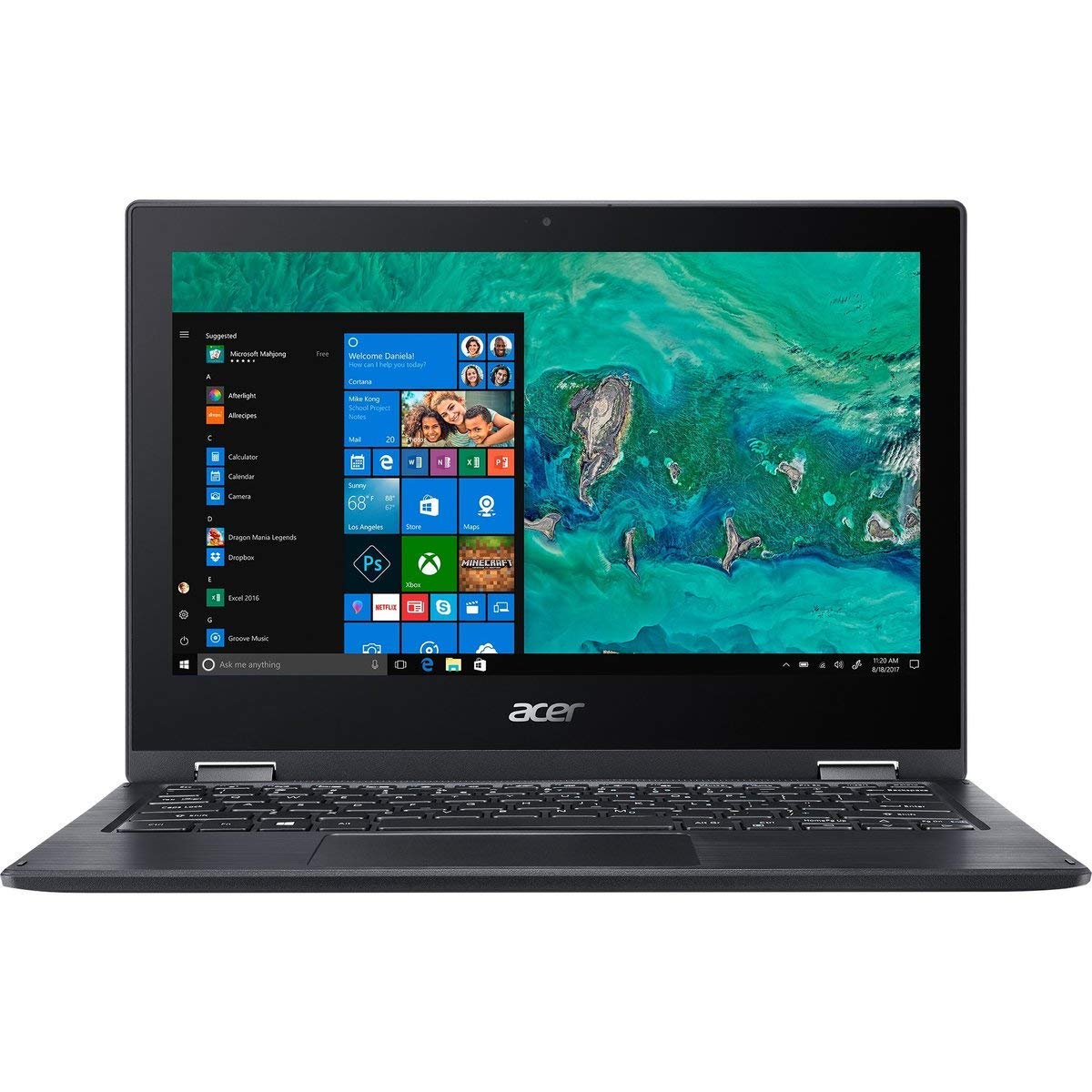 Acer Convertible 2-in-1 UltraBook-11.6in Touchscreen, Intel Celeron Dual-Core N4000 Processor, 4GB Ram 64GB SSD, HDMI, Win10 Home S(Renewed)