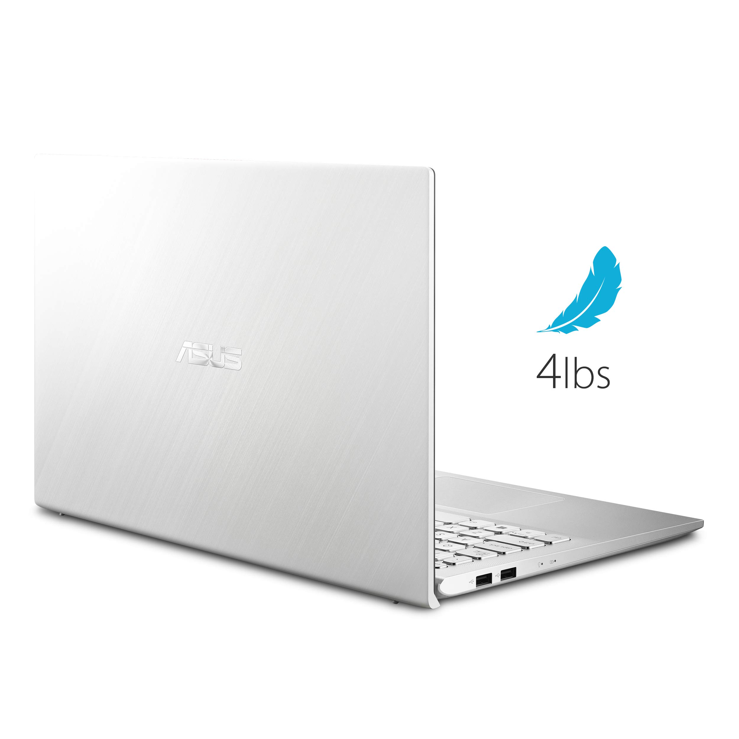 Asus Vivobook S15 S512 Thin and Light 15.6” FHD, Intel Core I5-8265U CPU, 8GB RAM, 256GB PCIe Nvme SSD, NVIDIA GeForce MX250, Windows 10 Home, S512FL-PB52, Silver-Metal