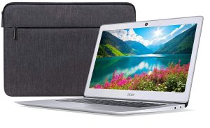 Acer Chromebook 14 CB3-431-12K1 14″ Chromebook – 1366 x 768 – Atom x5 E8000-4 GB RAM – 32 GB Flash Memory – Sparkly Silver – Chrome OS – Intel HD Graphics – ComfyView – English (US) Keyboard –