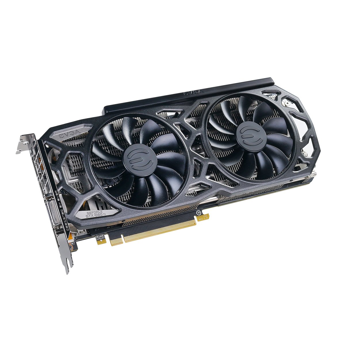 EVGA GeForce GTX 1080 Ti SC Black Edition Gaming, 11GB GDDR5X, iCX Cooler & LED, Optimized Airflow Design, Interlaced Pin Fin Graphics Card 11G-P4-6393-KR