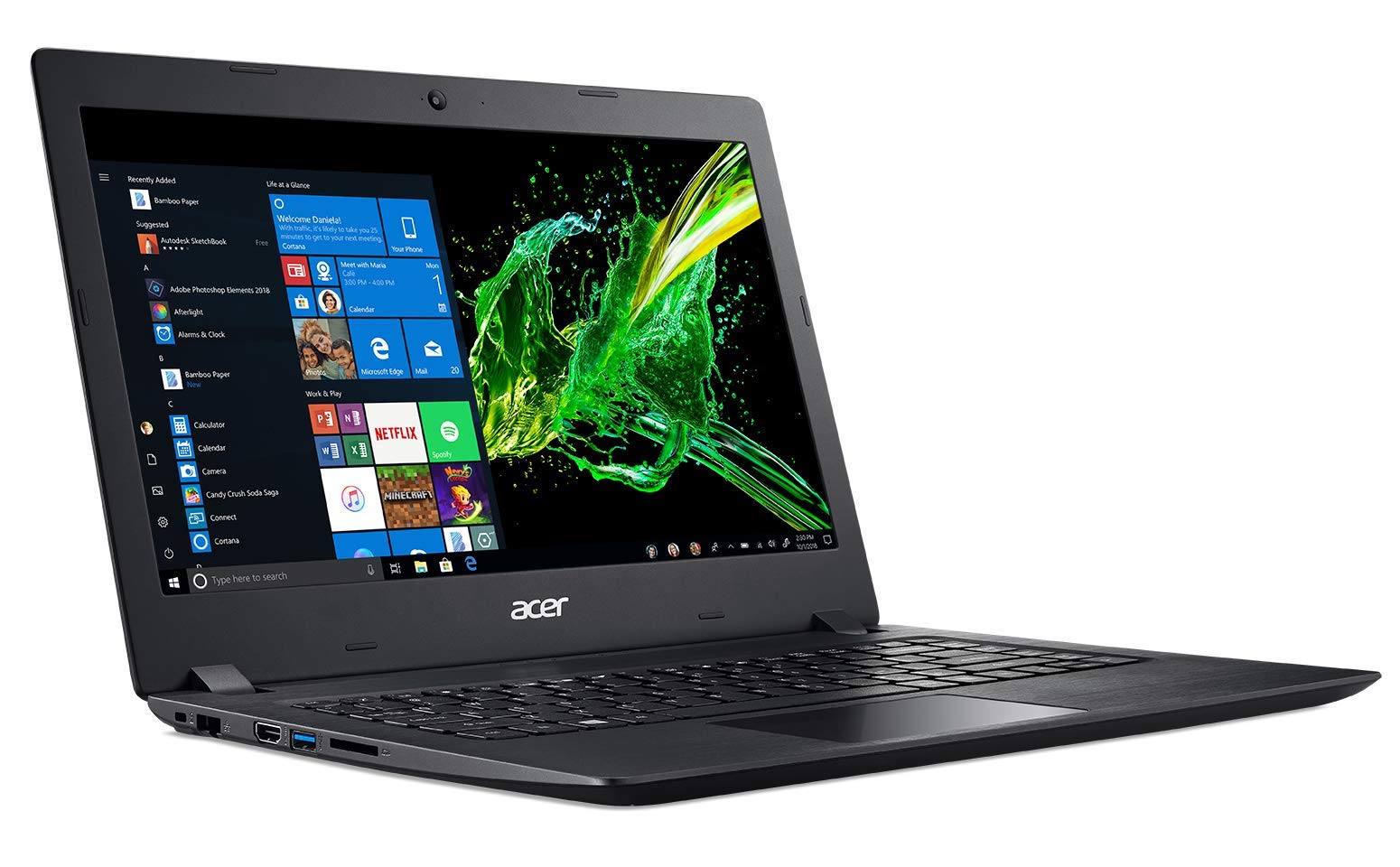 Acer Aspire 14″ HD Widescreen LED-Backlit Laptop | AMD A-Series Processor A9-9420e | 16GB DDR4 RAM | 256GB SSD | AMD Radeon R5 Graphics | HDMI | Windows 10 in S Mode