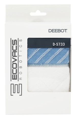 ECOVACS Robotics D-S733 Advanced Wet/Dry Cleaning Cloths for DEEBOT M81/M88/R95/R96/R98 Accessory Set