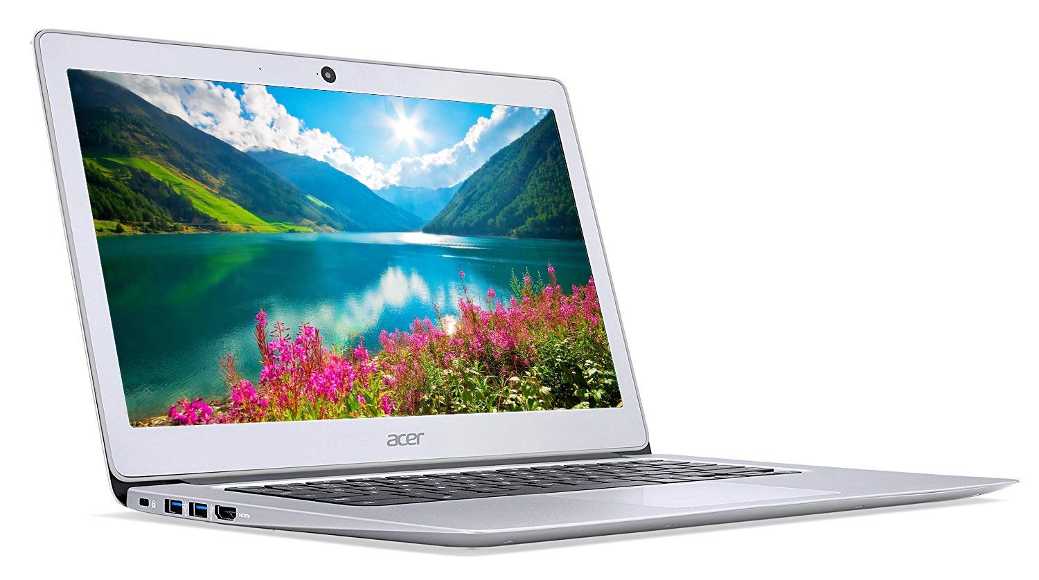 Acer Chromebook 14 CB3-431-12K1 14″ Chromebook – 1366 x 768 – Atom x5 E8000-4 GB RAM – 32 GB Flash Memory – Sparkly Silver – Chrome OS – Intel HD Graphics – ComfyView – English (US) Keyboard –