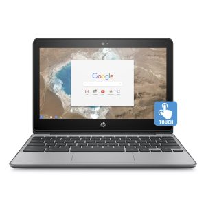 HP 11.6” HD IPS Touchscreen Chromebook with 3x Faster WiFi – Intel Dual-Core Celeron N3060 up to 2.48 GHz, 4GB Memory, 16GB eMMC, HDMI, Bluetooth, USB 3.1, 12-Hours Battery Life