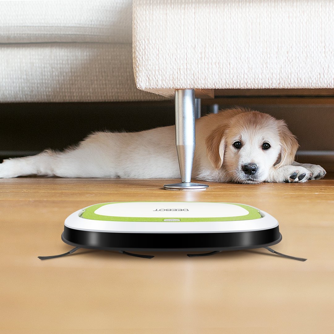 ECOVACS Robotics DEEBOT Slim – Ultra-Flat Vacuum Robot with 5.7 cm Height and Direct Suction (Optimized for pet Hair)