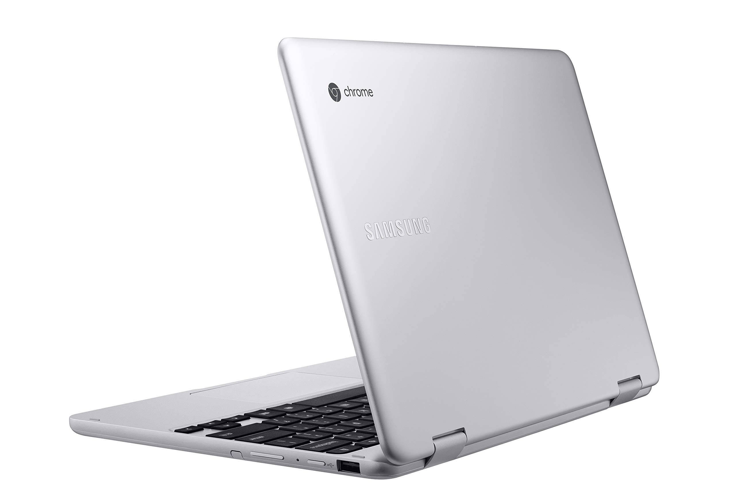 Samsung Chromebook Plus V2, 2-in-1, 4GB RAM, 64GB eMMC, 13MP Camera, Chrome OS, 12.2″, 16:10 Aspect Ratio, Light Titan (XE520QAB-K03US)