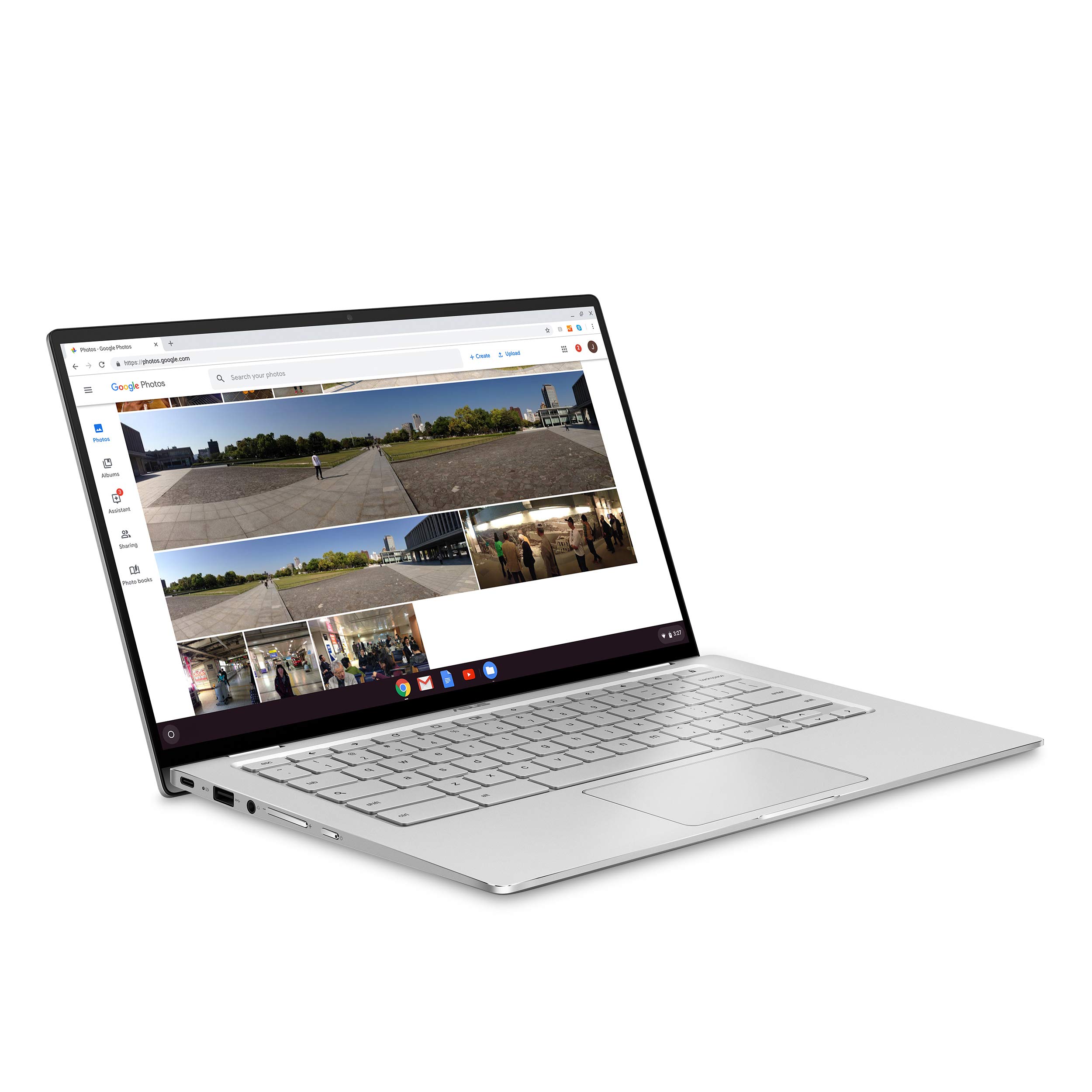 Asus Chromebook Flip C434 2 in 1 Laptop, 14″ Touchscreen FHD 4-Way NanoEdge, Intel Core M3-8100Y Processor, 4GB RAM, 64GB eMMC Storage, All-Metal Body, Backlit KB, Silver, Chrome OS, C434TA-DSM4T