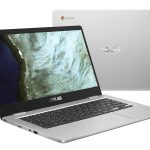 ASUS Chromebook C423NA-DH02 14.0″ HD NanoEdge Display, 180 Degree, Intel Dual Core Celeron Processor, 4GB RAM, 32GB eMMC Storage, Silver Color