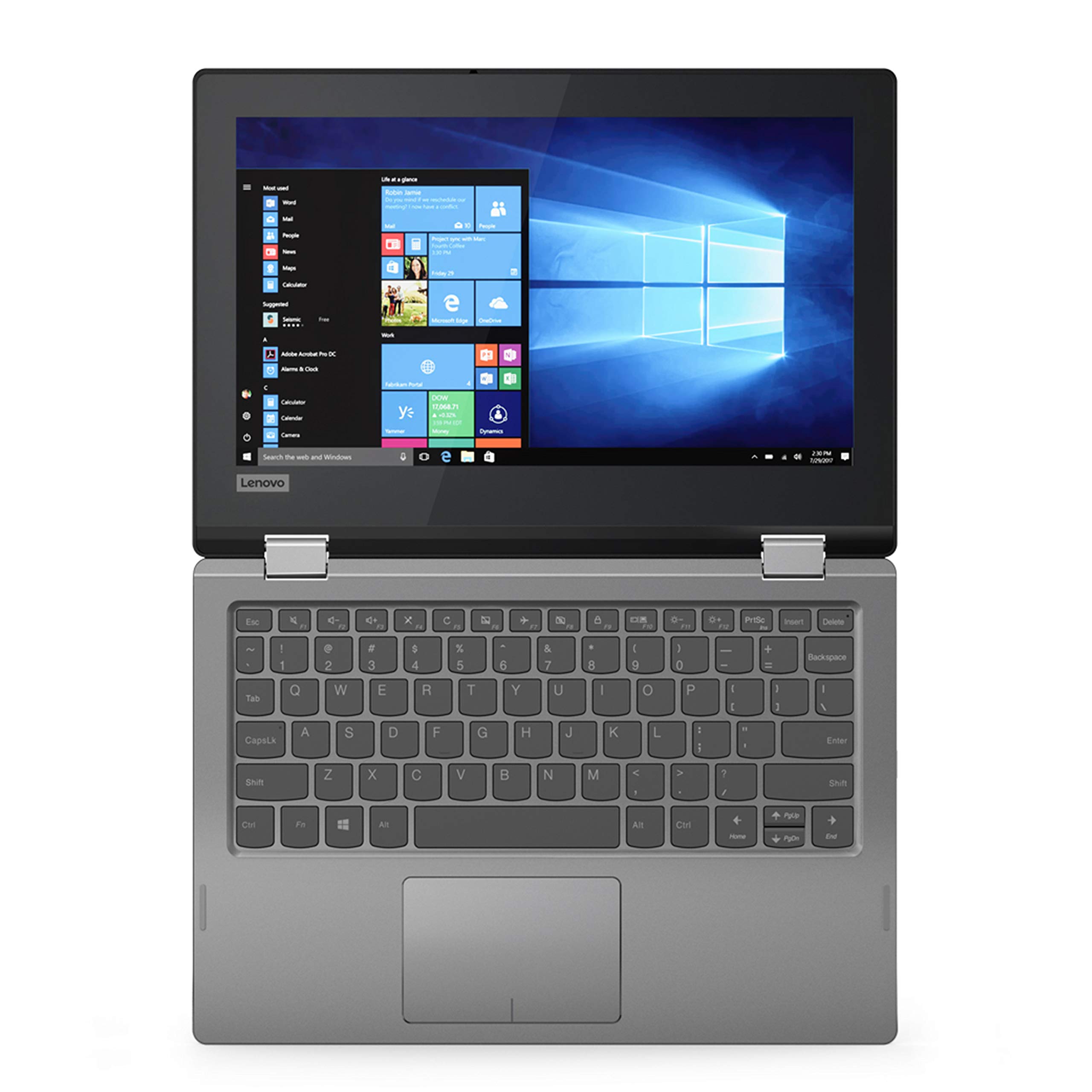 Lenovo Flex 11 2 in 1 Convertible Laptop, 11.6 Inch HD Touchscreen Display, Intel Celeron N4000 Processor, 4GB Ram, 64GB EMMC, 1yr-Office 365, Dolby Audio, Windows 10 in S Mode
