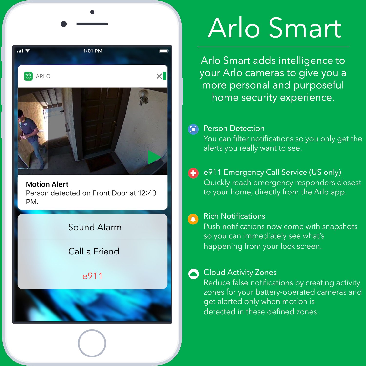 Arlo – Wireless Home Security Camera System | Night vision, Indoor/Outdoor, HD Video, Wall Mount | Cloud Storage Included | 5 camera kit (VMS3530-100NAR) – (Renewed)
