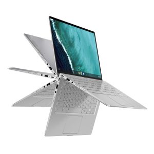 ASUS Chromebook Flip C434TA-DSM4T 2-in-1 Laptop 14″ Touchscreen Full HD 4-Way NanoEdge, Intel Core m3-8100Y Processor, 4GB RAM, 64GB eMMC Storage, Chrome OS (Renewed)