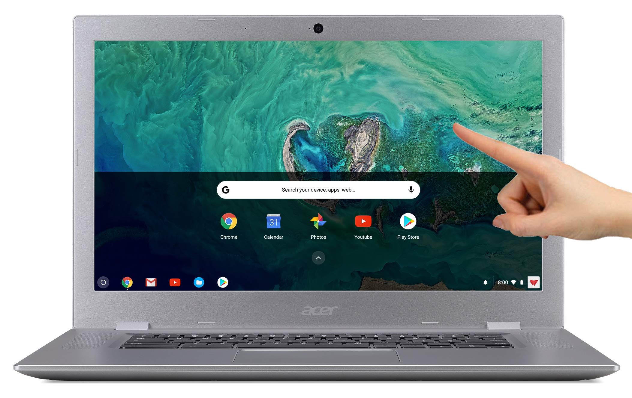 Acer Chromebook 15.6″ IPS Full HD Intel Celeron N3350 1.10 GHz 4GB LPDDR4 32GB Flash Memory HDR Webcam Chrome OS
