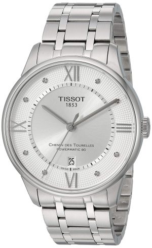 Tissot Mens Chemin Des Tourelles Swiss Automatic Stainless Steel Dress Watch (Model: T0994071103300)
