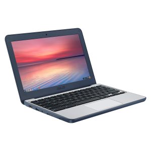 ASUS Chromebook C202SA-YS04 11.6″ Ruggedized and Water Resistant Design with 180 Degree Hinge (Intel Celeron 4GB RAM, 32GB eMMC, Dark Blue)