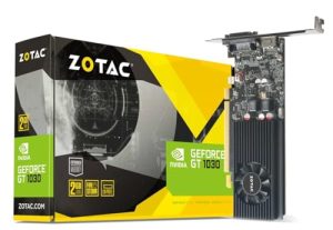 ZOTAC GeForce GT 1030 2GB GDDR5 64-bit PCIe 3.0 DirectX 12 HDCP Ready Low Profile Video Card ZT-P10300A-10L