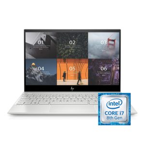 HP ENVY 13” Thin Laptop w/ Fingerprint Reader, 4K Touchscreen, Intel Core i7-8565U, NVIDIA GeForce MX250 Graphics, 16GB SDRAM, 512GB SSD, Windows 10 Home (13-aq0044nr, Natural Silver)
