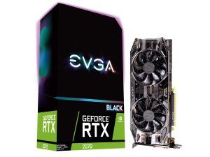 EVGA GeForce RTX 2070 Black GAMING,8GB GDDR6, Dual HDB Fans Graphics Card 08G-P4-1071-KR (Renewed)