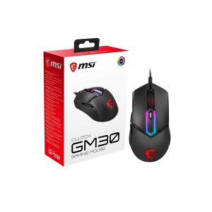 MSI Clutch GM30 6200 DPI Adjustable Omron Switch Symmetrical Design Wired RGB Gaming Mouse